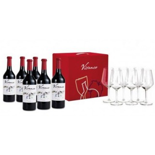 VIVANCO CRIANZA 2015-CAJA CON 6 BOTELLAS+6 COPAS