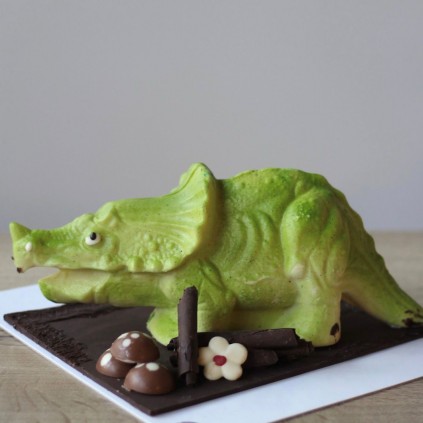 DINOSAURIO TRICERATOPS BLANCO