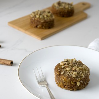 PASTEL VEGANO DE ZANAHORIA Y NUEZ